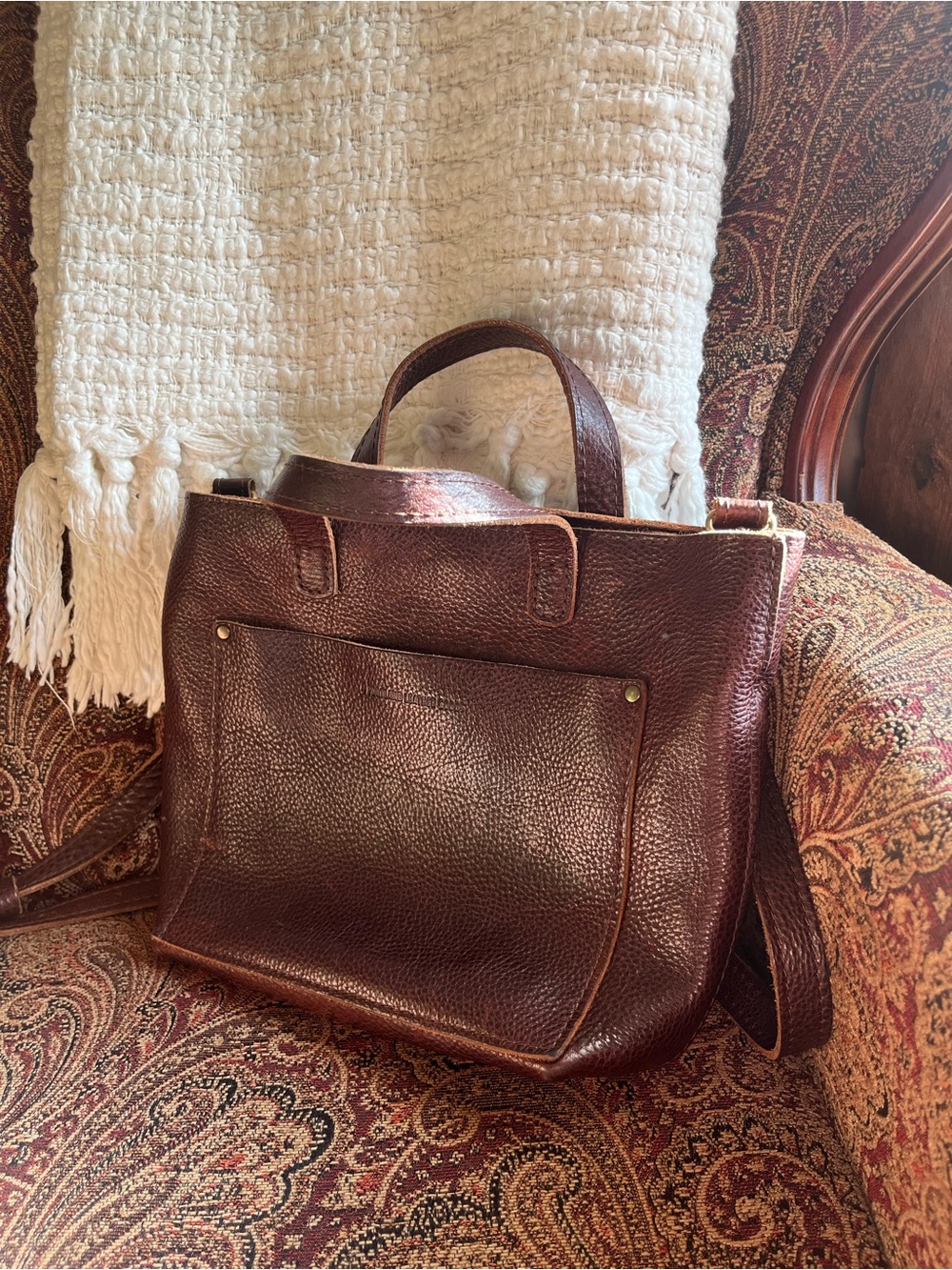Portland Leather Crossbody Brown Bag